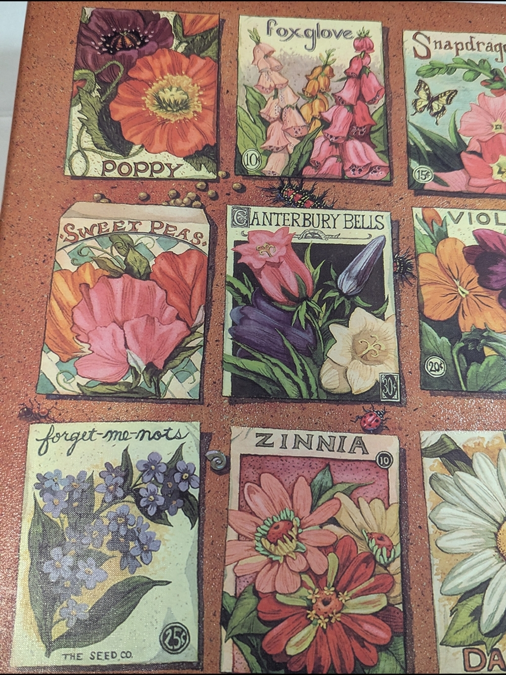Rare Vintage Hallmark Floral Seed Packet Photo Album - Cottagecore Aesthetic NWT - Picture 11 of 11